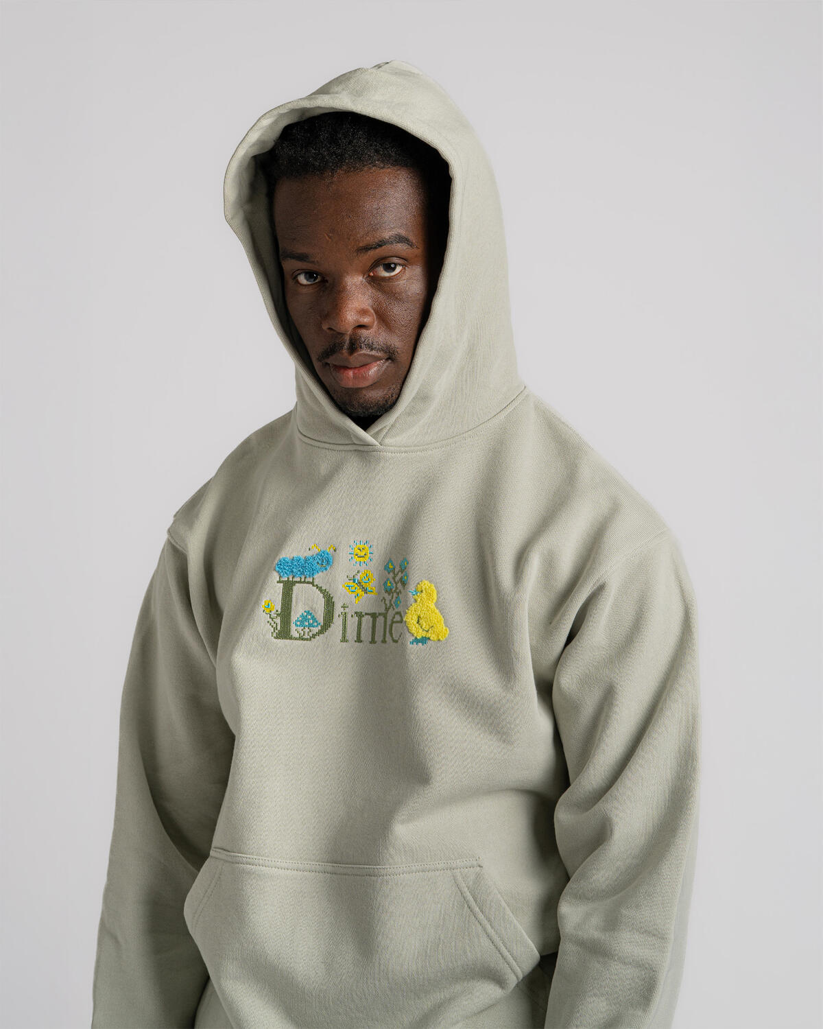 Dime Classic Cross Stitch Hoodie | DIMESU2541CHA | AFEW STORE